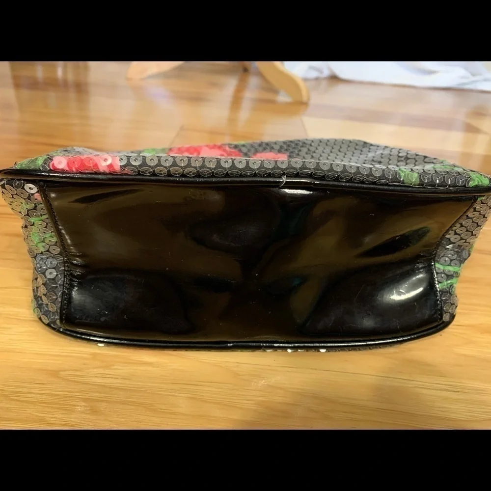 Betseyville floral sequined makeup bag